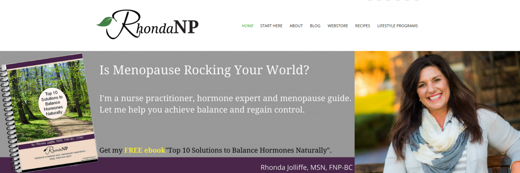 Screenshot of RhondaNp.com